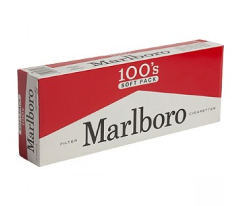 МАЛЬБОРО РЕД 100 ММ (США, МЯГКАЯ ПАЧКА) - MARLBORO RED 100S SOFT (USA)
