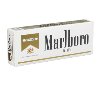 МАЛЬБОРО ГОЛД 100ММ (США, МЯГКАЯ ПАЧКА) - MARLBORO GOLD PACK 100 S (USA) SOFT