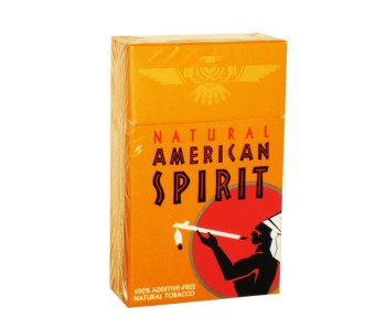 АМЕРИКАН СПИРИТ ОРАНЖЕВЫЙ ПАЧКА (США) - AMERICAN SPIRIT SMOOTH MELLOW TASTE NATURAL TOBACCO ORANGE (USA)