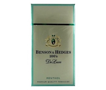 БЕНСОН И ХЕДЖЕС 100ММ ДЕЛЮКС МЕНТОЛ ПАЧКА (США) - BENSON & HEDGES 100 MENTHOL DELUXE