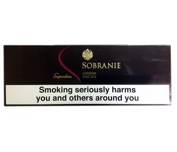 СОБРАНИЕ СУПЕРСЛИМС БЛЭК (ГЕРМАНИЯ) - SOBRANIE SUPERSLIMS BLACK 